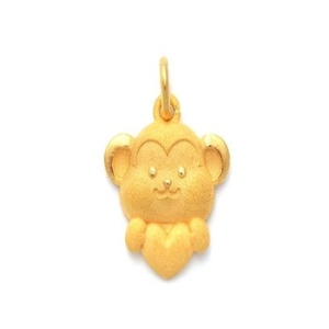 비앤비골드  십이간지 원숭이띠 돌펜던트 1.88g