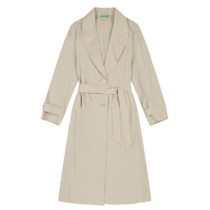 베네통 Embroidered flap trench coat_281YDN02J39A 275810