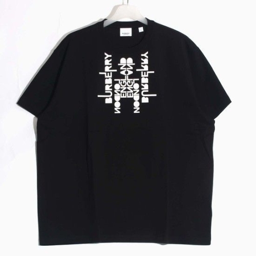 버버리 데칼코마니 반팔티 블랙 8051398