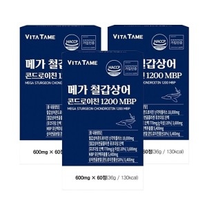 비타테미 철갑상어 콘드로이친 1200 MBP 600mg 60정