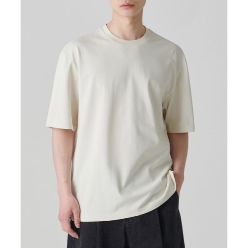 무신사 스탠다드 MUSINSA STANDARD 쿨탠다드 릴렉스 핏 크루 넥 피케 반팔 티셔츠 크림 MMCTS307-CR 118187 2XL