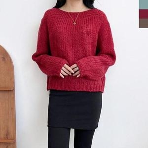 셀러허브 여자오버핏굵트렌은짜임니트스웨터 깔끔한 데일리 웨어 S32197613