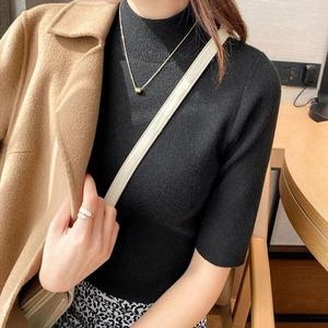 셀러허브 여성 2컬러유니 데일리 팔뚝살커버 반폴라 5부 반팔니트 S32191690