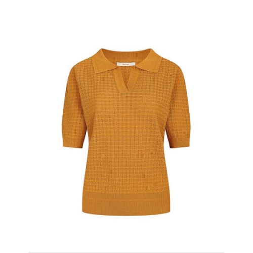 더아이잗 슬릿 칼라 짜임 풀오버 니트 IN7A1PO21_JJ