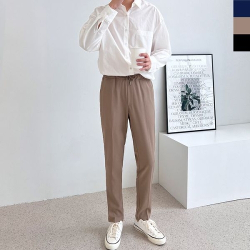 남성 트렌디룩 데일리 밴딩슬랙스 DM-SLA-QSHM012