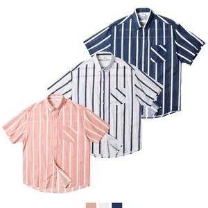 프롬 스트라이프 린넨반팔셔츠 DMG-TSH-Q4393725