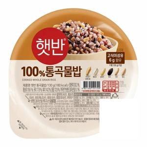 CJ제일제당  햇반 라이스플랜 100% 통곡물밥 130g