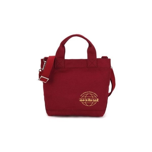 팬암 라이프 캔버스 크로스 토트백 버건디 PPEBTB01020BX
