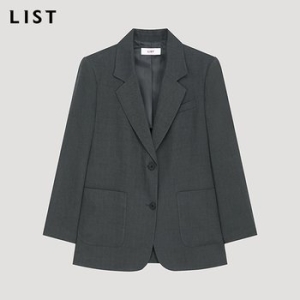 리스트 여성 루즈핏 린넨 투버튼 자켓_TWWJKP62150