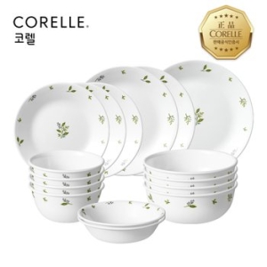 코렐 팬시스티치 4인 원형 홈세트 16P