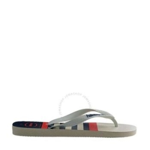 하바이아나스 탑 Nautical 화이트 플립 Flops Brand Size 33 34 US 3 4Y 41371266349 379352