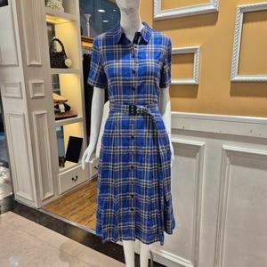 BCBG 여름25 미튼 체크 원피스 B5B4O627