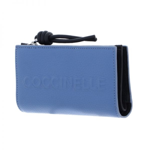 코치 넬레 Coccinelle 미르타 맥시 로그 지갑 아줄 / 미드나잇 B 월렛 428395