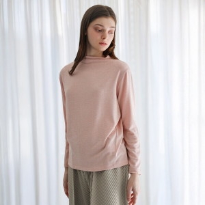 요이츠 메탈릭 플리츠 저지 티셔츠_YJ03WQWTS30