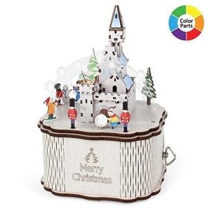 셀러허브 패션 JHQRL7NI_4B 오르골만들기 우드 오르골 크리스마스 캐슬