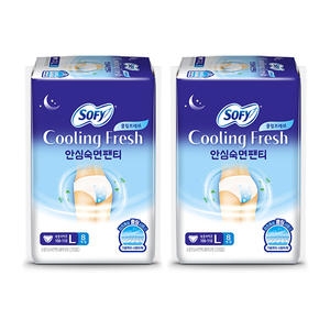 쏘피 쿨링 프레쉬 안심숙면팬티 대형 8개