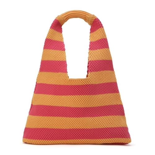 베네통 Stripe crochet knite bag_6VQFDY07U22G