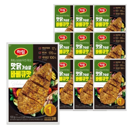 하림  맛닭가슴살  바베큐맛 100g
