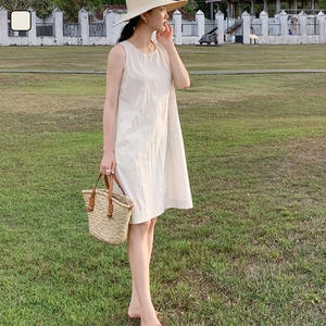 리빌모아 여자 린넨 체형커버 뒷지퍼 민소매 원피스 JSW-OPS-SP0000CUZ