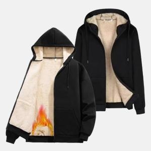 기타 패플 모로엠블랙양털기모후드집업 양털안감 점퍼 후드집업 DMS-TSA-Q42