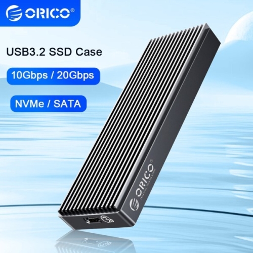 ORICO  알루미늄 M.2 NVMe SSD 인클로저 도구 없는 10Gbps USB C 어댑터 3.2 리더 외장 케이스 썬더볼트 3 호..