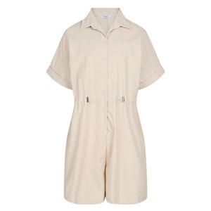 레코브 카라 반팔 반바지 점프슈트 LC41C8JS004X