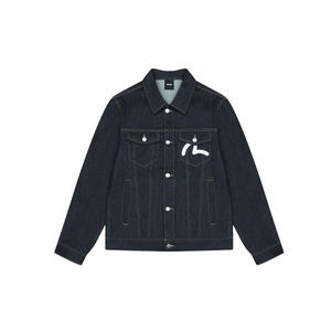 에비수 베이직 날개 힐스 레귤러핏 로우 데님 자켓_EX5MJJ701_ID