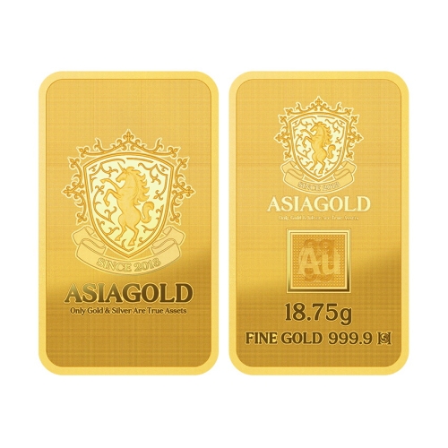 아시아골드  잠상 프레스 골드바 18.75g