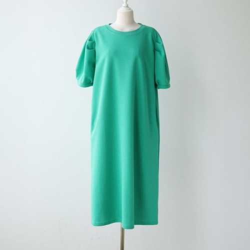 아이우먼 코코면퍼프라운드원피스 WBQ996M504 빅사이즈