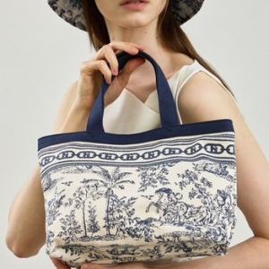 헤지스 Toile de Jouy 캔버스 에코 미니 토트백_HIWA5F301N2