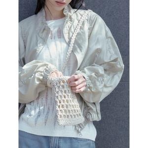에잇세컨즈 니팅 미니 크로스백 베이지 1954D3WYAA