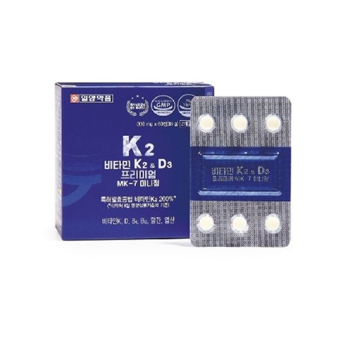 일양약품 비타민K2 D3 프리미엄 MK-7 미니정 60정
