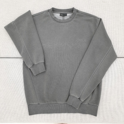 JEEP JO3TSU865 왜고니어 가먼트 다잉 맨투맨 그레이 티셔츠 AE