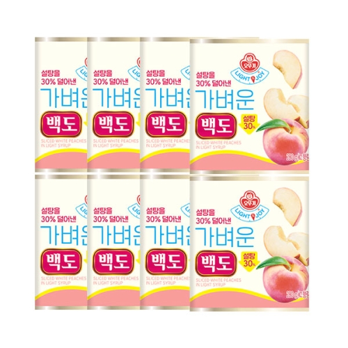 오뚜기  가벼운 백도 280g