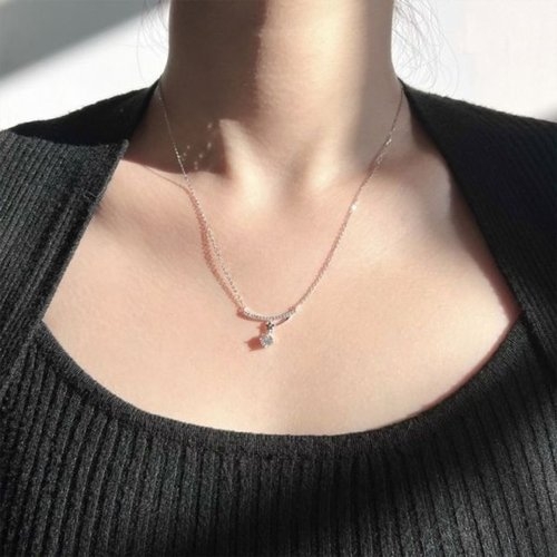 트윙클  패션 목걸이 럭셔리 데일리 스마일-WFG0YNQ