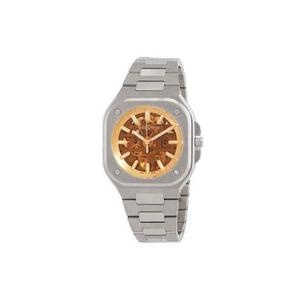 벨 앤 로스 BR 05 스켈레톤 골든 오토매틱 남성 시계 BR05ACHSKST/SST