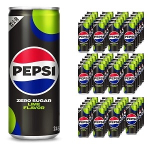 롯데칠성음료 펩시콜라 제로슈거 라임향 245ml (업소용)
