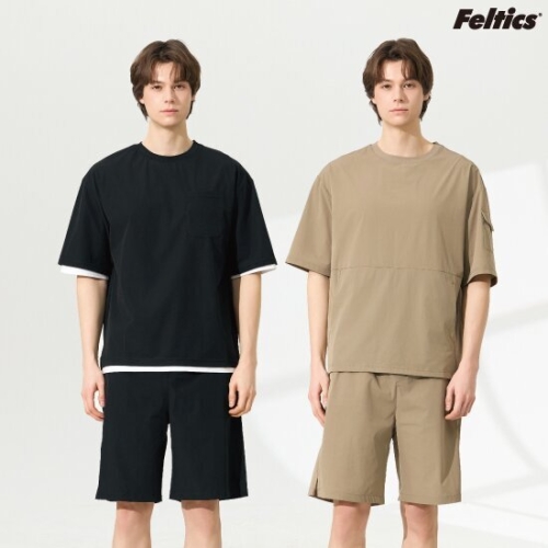 펠틱스 남성 썸머 텐션 하프 셋업 (반팔2종+반바지2종)