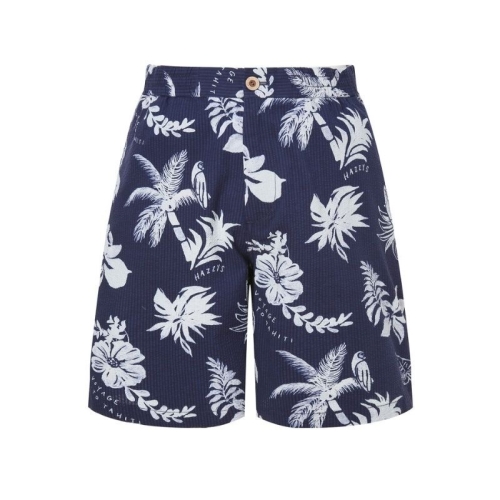 헤지스 남성 네이비 플로럴 프린트 쇼츠_HZPA5B713N2