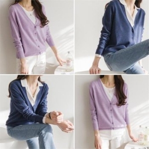 리브 소프트 브이넥 롱 니트가디건 17컬러 9058624