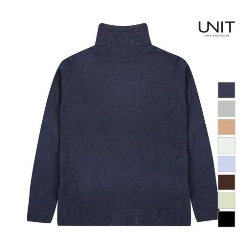 유닛 여성 심플 폴라 아크릴 니트_UFE3-KTN311N