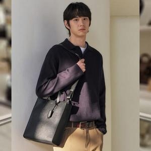 헤지스 KEVIN 블랙 토트백 31 크로스 겸용_HJBA5F885BK