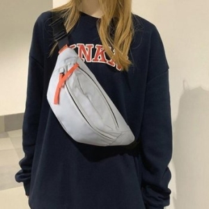 네온 지퍼끈 공용 크로스힙색 웨이스트백 9268260