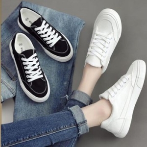 남성 자수 트레이닝화 끈안풀리는 스니커즈 33374958