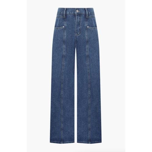 KL KWDPPE3000 / 절개 와이드핏 데님 팬츠