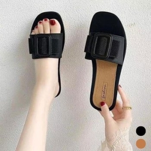 오노마 ONM 클래식 스퀘어 여자 슬리퍼 캐주얼 데일리 모던 슈즈 10257619