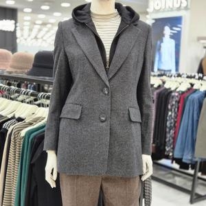 조이너스 여성 정장 후드 모직 겨울 하프 롱 자켓 브랜드JEW0WJK0250