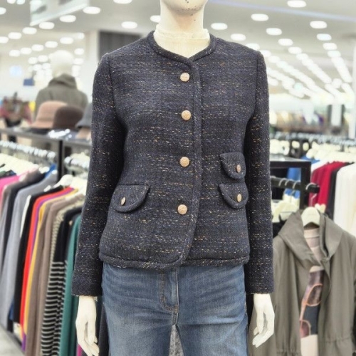 조이너스 여성 정장 노카라 트위도 숏 자켓 브랜드JEW0WJK0220