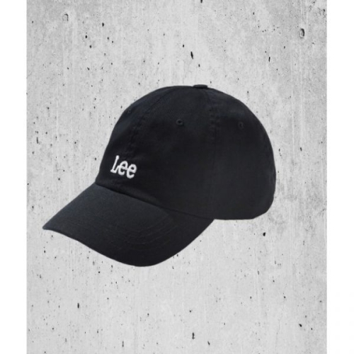 LEE 리 스몰 트위치로고 코튼 커브 볼캡 블랙 LE2501CA01BK 728361