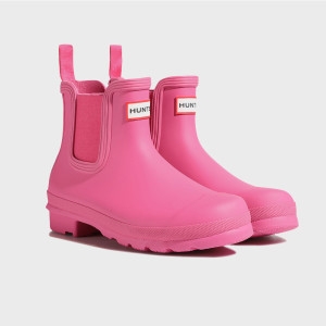 헌터  WOMEN 오리지날 첼시 레인부츠 마젠타 WFS2078RMAMFX